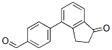 4-(1-Oxo-2,3-dihydro-inden-4-yl)benzaldehyde Structure