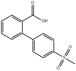 4'-(METHYLSULFONYL)[1,1'-BIPHENYL]-2-CARBOXYLIC ACID 结构式