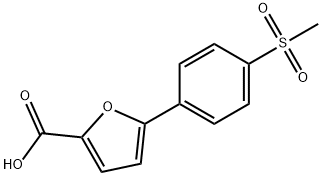 5-(4-Methanesulfonylphenyl)-furan-2-carboxylic acid 化学構造式
