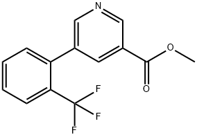 methyl 5-(2-(trifluoromethyl)phenyl)pyridine-3-carboxylate 结构式