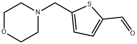 5-(morpholinomethyl)thiophene-2-carbaldehyde,893744-01-9,结构式