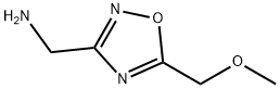 1-[5-(甲氧基甲基)-1,2,4-氧杂二唑-3-基]甲胺, 893748-77-1, 结构式