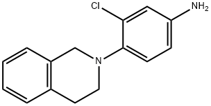 3-Chloro-4-[3,4-dihydro-2(1H)-isoquinolinyl]-aniline 化学構造式