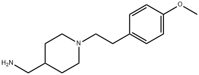 [1-[2-(4-甲氧苯基)乙基]-4-哌啶基]甲胺, 893755-01-6, 结构式