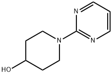 1-(2-嘧啶基)-4-哌啶醇, 893755-98-1, 结构式