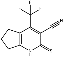 2,5,6,7-TETRAHYDRO-2-THIOXO-4-(TRIFLUOROMETHYL)-1H-CYCLOPENTA[B]-PYRIDINE-3-CARBONITRILE,893757-46-5,结构式