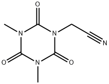 2-(3,5-二甲基-2,4,6-三氧代-1,3,5-三氮杂环己烷-1-基)乙烷腈 结构式