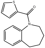 METHANONE, (2,3,4,5-TETRAHYDRO-1H-1-BENZAZEPIN-1-YL)-2-THIENYL- Structure