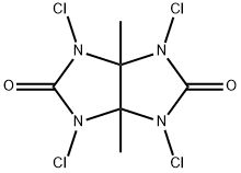 2,4,6,8-tetrachloro-1,5-dimethyl-2,4,6,8-tetrazabicyclo[3.3.0]octane-3 ,7-dione,89380-44-9,结构式