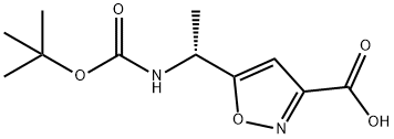 893842-76-7 (R)-5-(1-(TERT-ブチルトキシカルボニルアミノ)-エチル)イソオキサゾール-3-カルボン酸