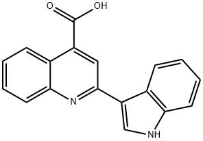 2-(1H-indol-3-yl)cinchoninic acid Structure