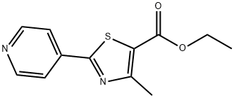 5-Thiazolecarboxylic acid, 4-Methyl-2-(4-pyridinyl)-, ethyl ester Struktur