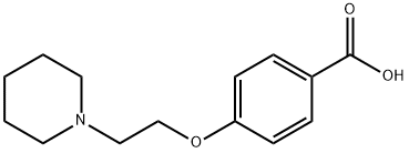 4-(2-piperdinylethoxy)benzoic acid hydrochloride  化学構造式