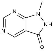 1H-Pyrazolo[3,4-d]pyrimidin-3-ol, 1-methyl- (7CI) Structure