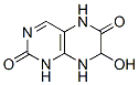 2,6-Pteridinedione,1,5,7,8-tetrahydro-7-hydroxy-(7CI) 结构式