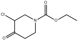 3-氯-4-氧代哌啶-1-甲酸叔丁酯,89424-04-4,结构式