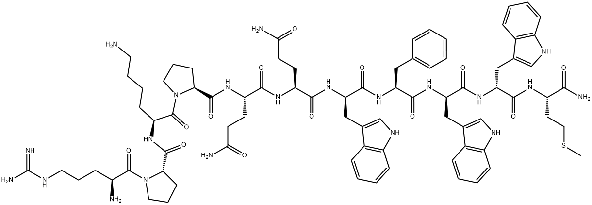 [D-Trp7,9,10]-Substance P, 89430-38-6, 结构式