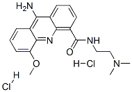 9-Amino-N-(2-(dimethylamino)ethyl)-5-methoxy-4-acridinecarboxamide, di hydrochloride 结构式