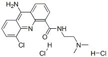 9-Amino-5-chloro-N-(2-(dimethylamino)ethyl)-4-acridinecarboxamide dihy drochloride 结构式