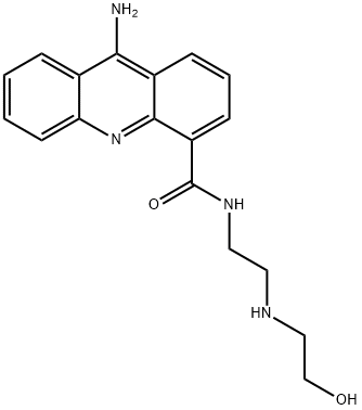 9-Amino-N-(2-((2-hydroxyethyl)amino)ethyl)-4-acridinecarboxamide 结构式