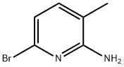 6-ブロモ-3-メチルピリジン-2-アミン 化学構造式