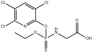 GLYCINE, N-[ETHOXY[(3,5,6-TRICHLORO-2-PYRIDINYL)OXY]PHOSPHINOTHIOYL]- Structure