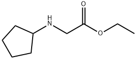 Glycine, N-cyclopentyl-, ethyl ester Structure
