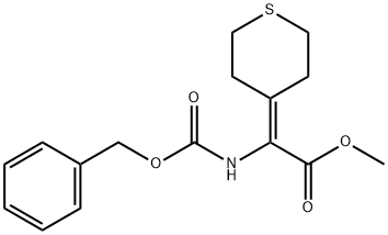 Methyl 2-(Cbz-aMino)-2-(tetrahydrothiopyran-4-ylidene)acetate Struktur