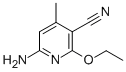 6-AMINO-2-ETHOXY-4-METHYLPYRIDINE-3-CARBONITRILE 结构式