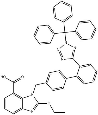 N-Trityl Candesartan Struktur