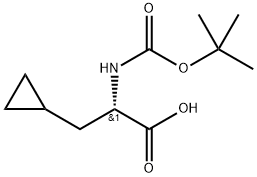 BOC-L-CYCLOPROPYLALANINE-DCHA Struktur