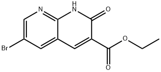 Ethyl 6-bromo-2-oxo-1,2-dihydro-1,8-naphthyridine-3-carboxylate Structure