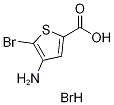 4-氨基-5-溴噻吩-2-羧酸氢溴酸盐 结构式