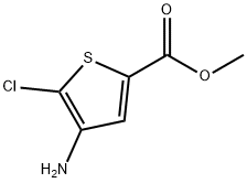 4-氨基-5-氯噻吩-2-甲酸甲酯,89499-44-5,结构式