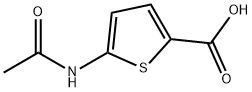 5-乙酰氨基噻吩-2-羧酸, 89499-46-7, 结构式