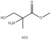 Methyl 2-amino-3-hydroxy-2-methylpropanoate hydrochloride Struktur