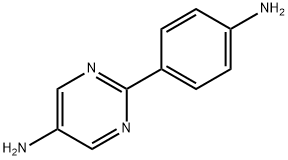 4-(5-アミノピリミジン-2-イル)アニリン 化学構造式