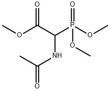 2-乙酰氨基-2-二甲氧基膦酰基乙酸甲酯, 89524-99-2, 结构式