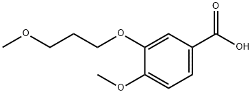 4-甲氧基-3-(3-甲氧基丙氧基)苯甲酸,895240-50-3,结构式