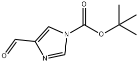 TERT-BUTYL 4-FORMYL-1H-IMIDAZOLE-1-CARBOXYLATE Structure