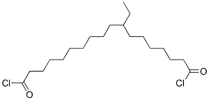 8-Ethyloctadecanedioic acid dichloride Structure