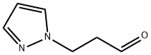 3-(1H-ピラゾール-1-イル)プロパナール 化学構造式