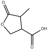 4-甲基-5-氧基-四氢呋喃-3-羧酸 结构式
