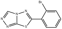 1,2,4-TRIAZOLO[3,4-B][1,3,4]THIADIAZOLE, 6-(2-BROMOPHENYL)- 结构式