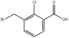 3-(BROMOMETHYL)-2-CHLOROBENZOIC ACID Struktur
