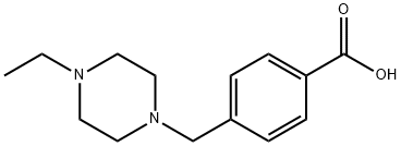 4-(4-乙基哌嗪-1-基甲基)苯甲酸 结构式