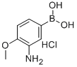 3-AMINO-4-METHOXYPHENYLBORONIC ACID HCL Structure