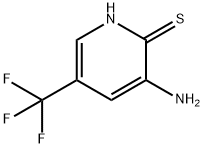 3-氨基-5-(三氟甲基)吡啶-2(1H)-硫酮, 89571-66-4, 结构式