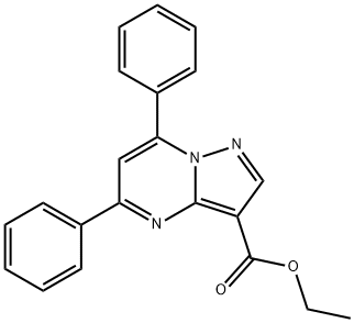 5,7-Diphenyl-pyrazolo[1,5-a]pyriMidine-3-carboxylic Acid Ethyl Ester Structure