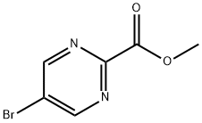 Methyl-5-bromo-2 pyrimidine carboxylate Structure